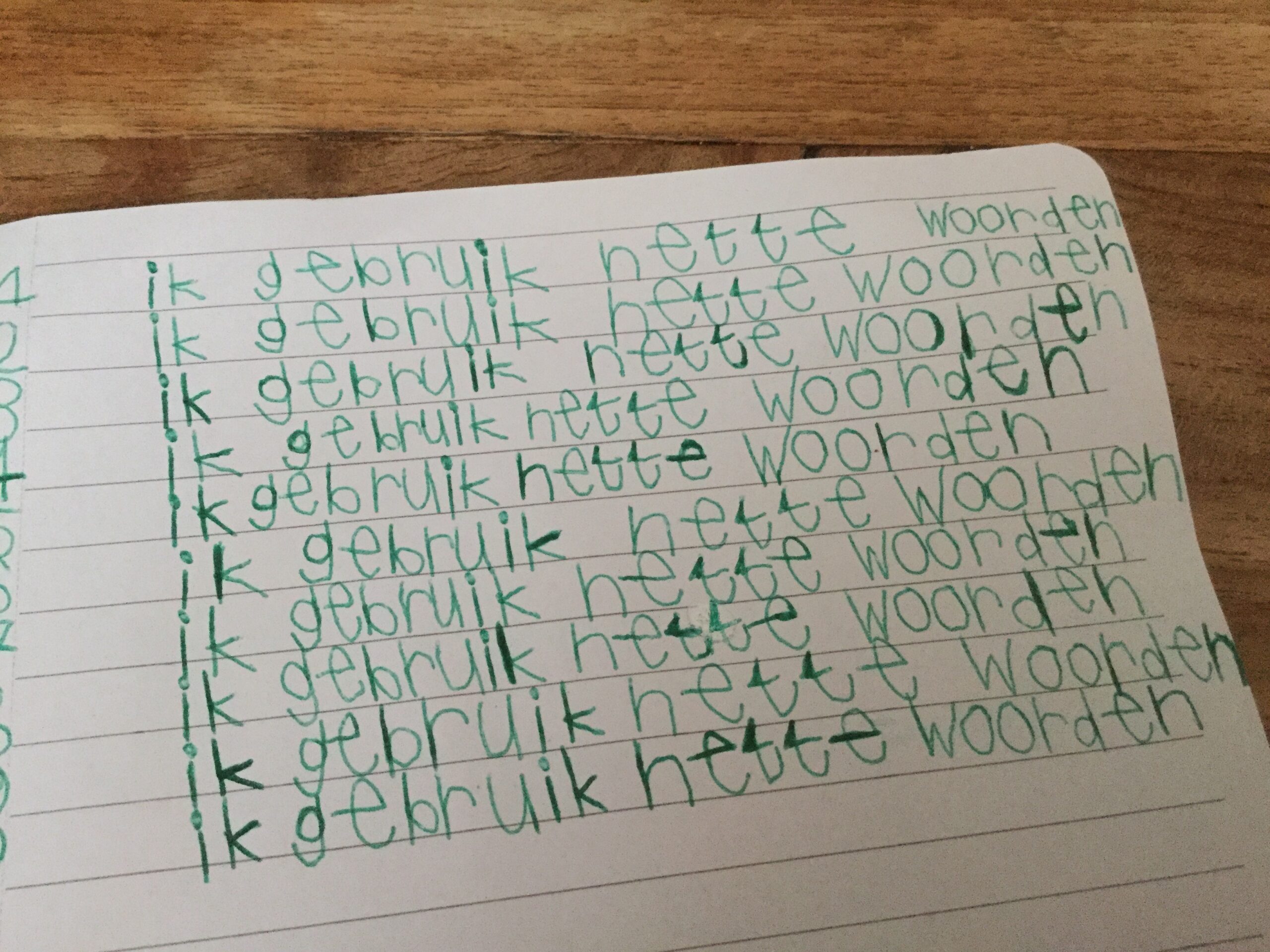 Strafregels schrijven!