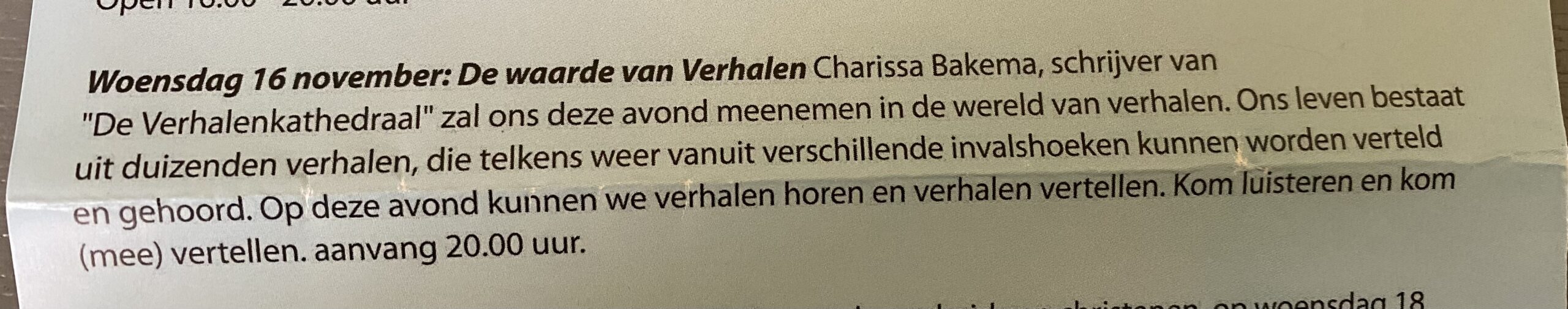 De Verhalenkathedraal.